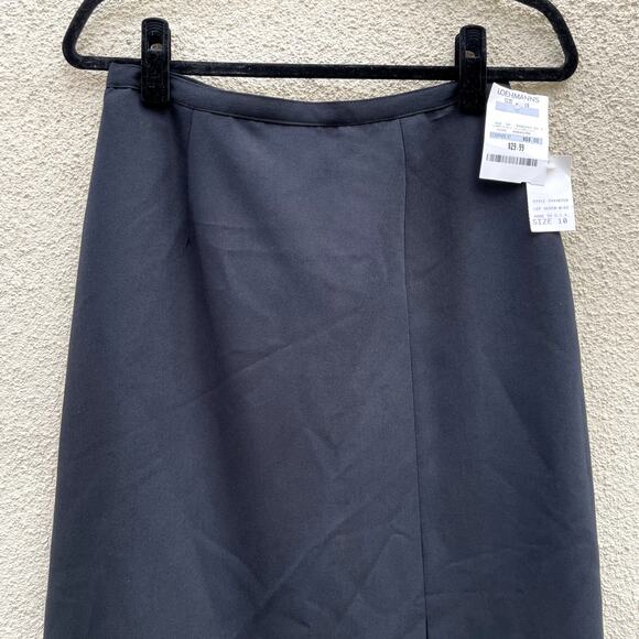 NEW Vintage Black Skirt ILGWU Union Made USA 10 - Picture 2 of 8